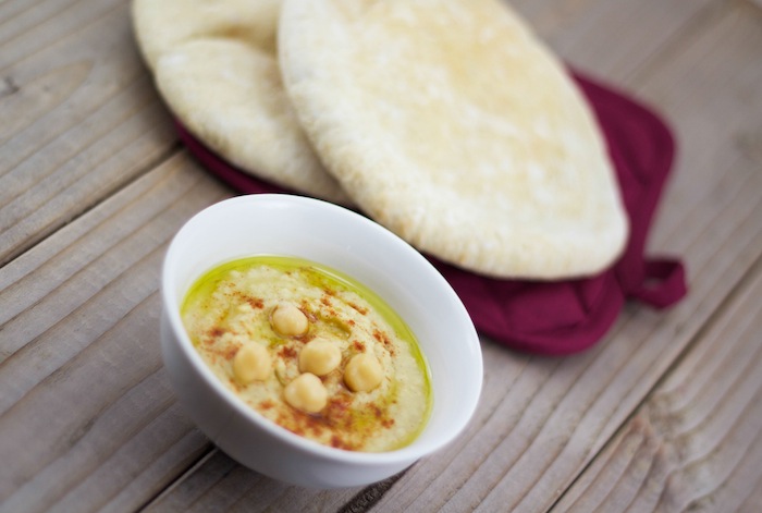 Greek Hummus With Pita | Hummus recipe with homemade tahini