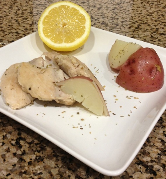 Chicken With Lemon Sauce And Potatoes (Kotopoulo lemonato me patates) Recipe