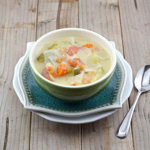 Avgolemono soup with Veggies
