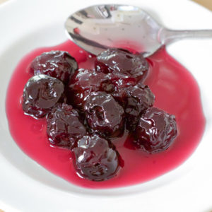 cherry spoon sweet syrup
