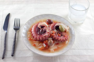 octopus with ouzo recipe