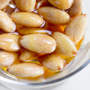 Greek almonds with honey is a special dessert served during wedding, engaments, and baptimis in Greece