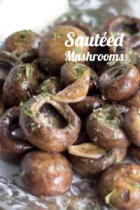 Sauteed Mushrooms with Lemon and Garlic is a perfect side dish. You can also use it as a zesty salad topper.