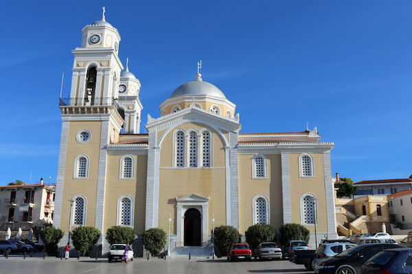 Ypapanti Church in Kalamata Greece | An old church standing proud in the city center of Kalamata 