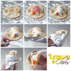 Step-by-step guid to rolling a Greek Gyro